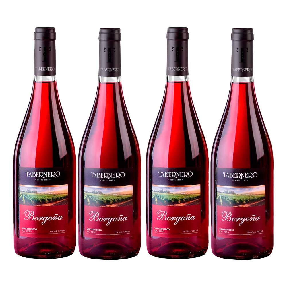 Pack Vino Tinto TABERNERO Borgoña Botella 750ml x 2un