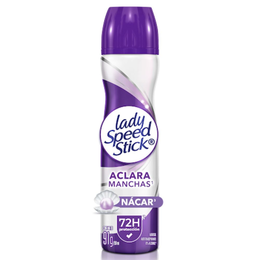 Desodorante para Mujer en Aerosol LADY SPEED STICK Derma + Vitamina E Frasco 91g