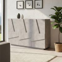 APARADOR WAREN 3 PUERTAS COLOR CEMENTO 121CM