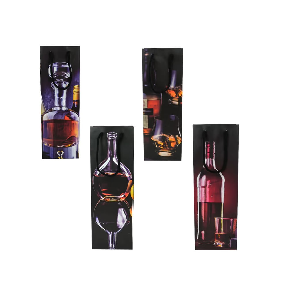DIA DEL PADRE - Bolsas para botellas de papel - 4 diseños