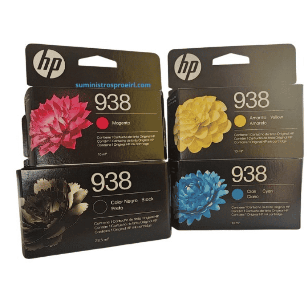 Kit de cartucho 938 HP 4 Colores Original