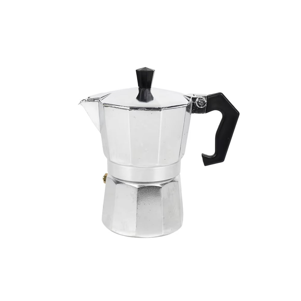 DIA DEL PADRE - Cafetera italiana metalica plateada