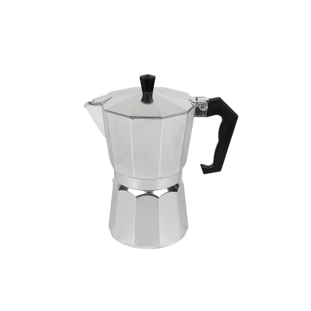 DIA DEL PADRE - Cafetera italiana metalica plateada clasica