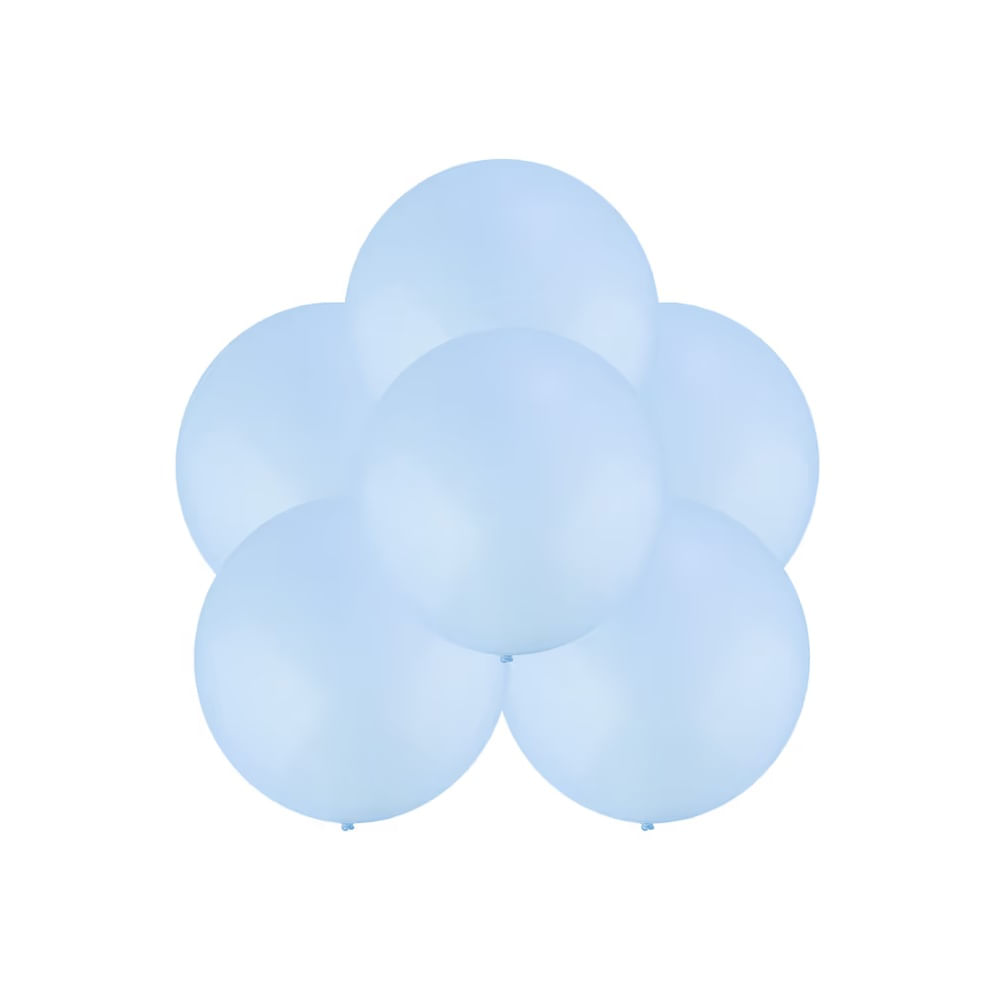 DIA DEL PADRE - Globos de Latex – Set de 12pzs- color CELESTE PASTEL