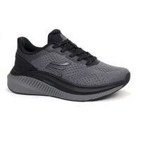 Zapatillas Running Hombre Apolo AH26-03Q2 GRIS OSCURO/NEGRO