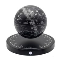 Lampara Levitante Magnetica De Galaxia con Luz Led y Base de Diseño de Reloj