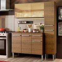 Mueble de Cocina Integral Emilly Gold 137 cm - Marrón 03