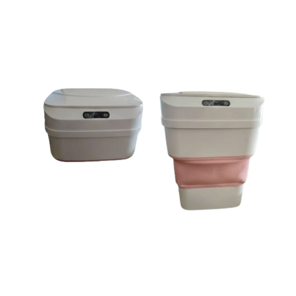Papelera Smart con Sensor Plegable Rosado