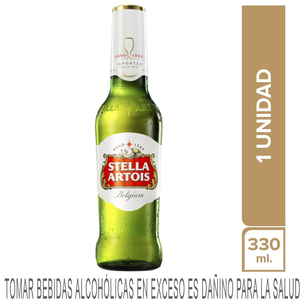 Cerveza STELLA ARTOIS Lager Botella 335ml