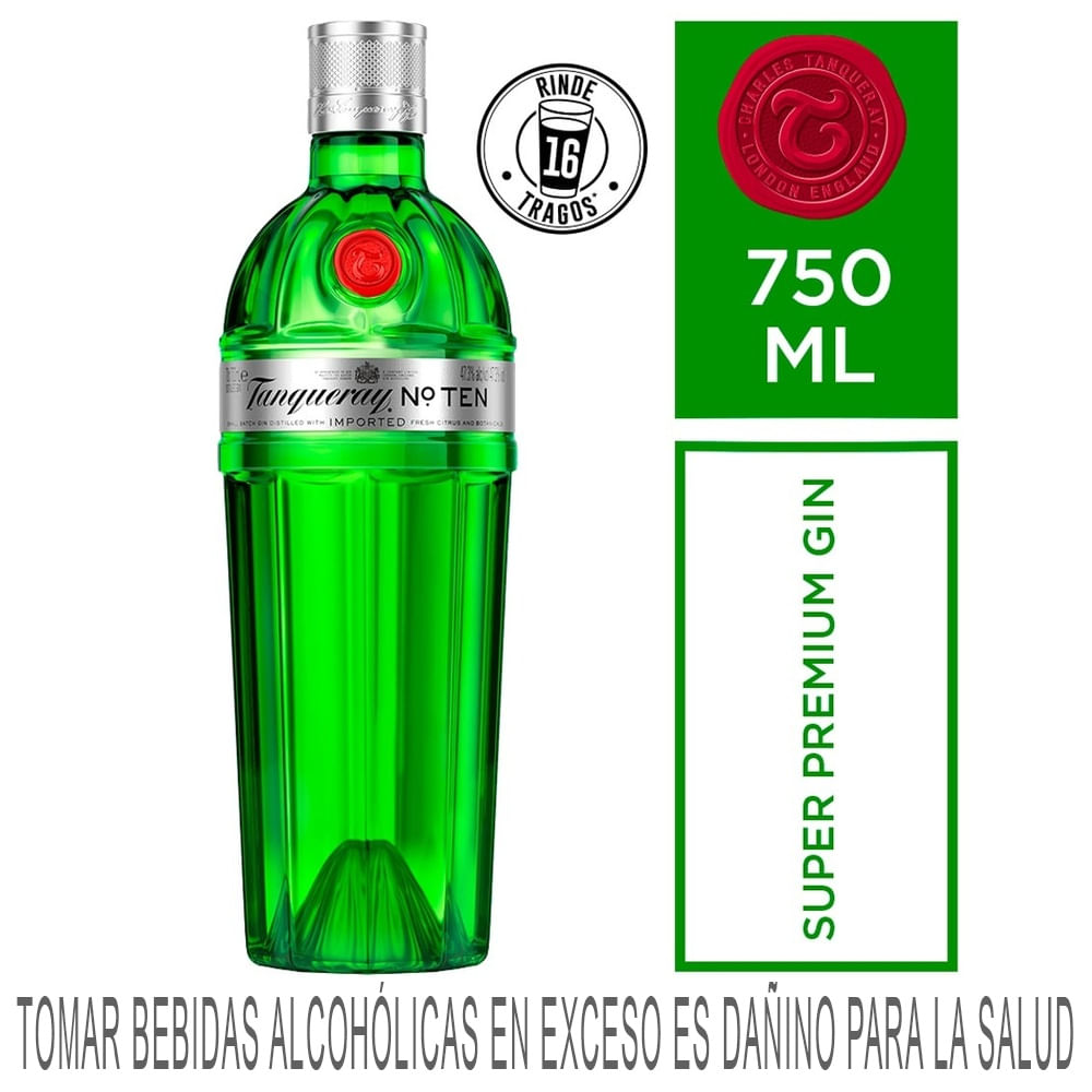 Gin TANQUERAY Ten Botella 750ml