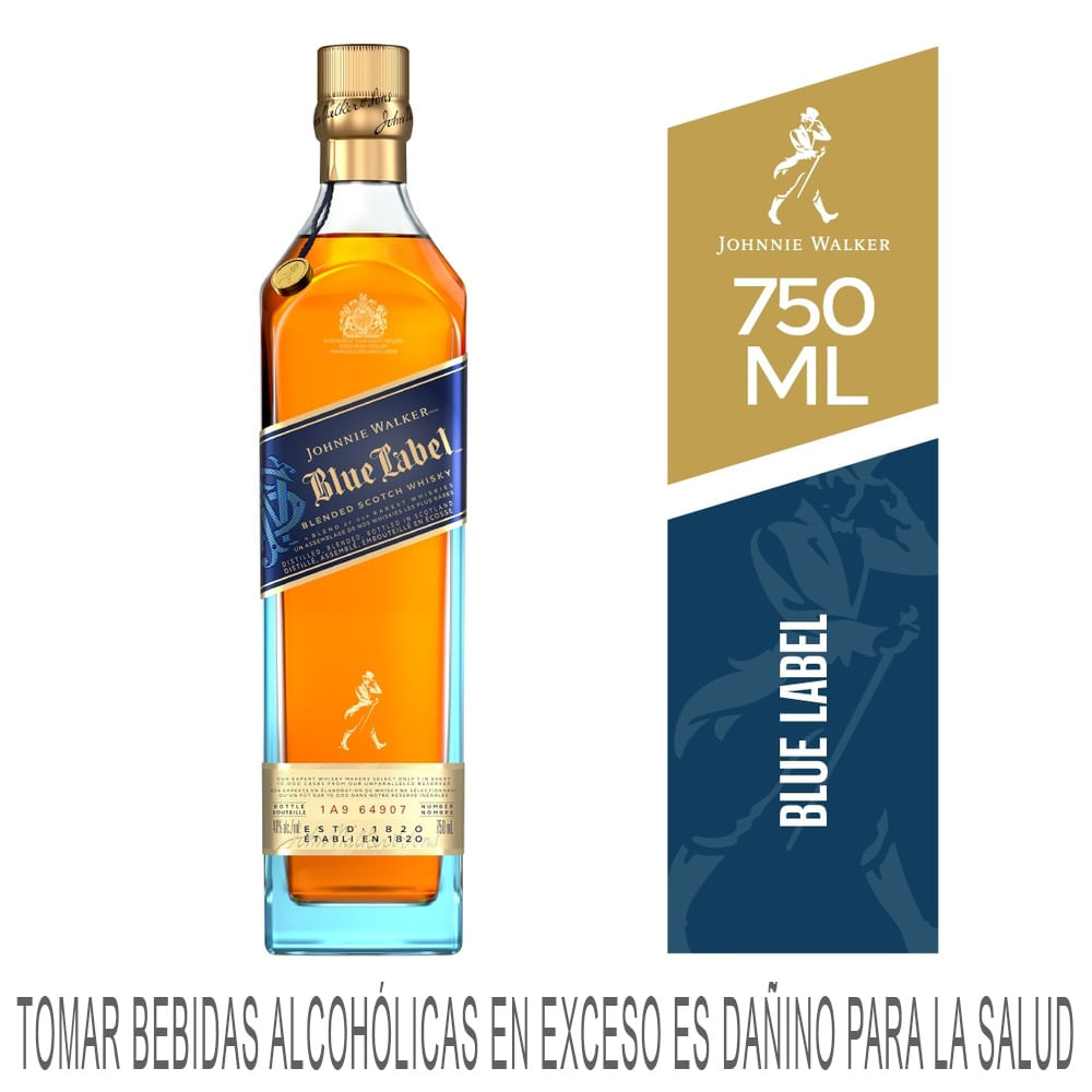 Whisky JOHNNIE WALKER Blue Label Botella 750ml