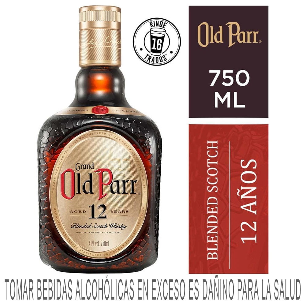 Whisky OLD PARR 12 Años Botella 750ml