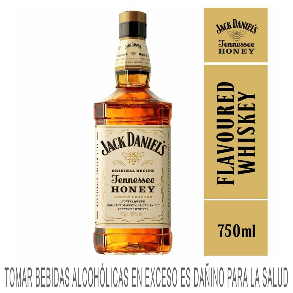Whiskey JACK DANIEL'S Tennessee Honey Botella 750ml