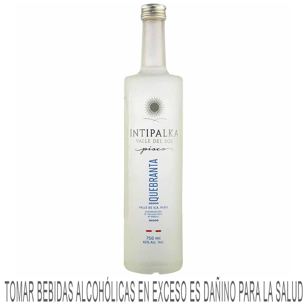 Pisco INTIPALKA Quebranta Botella 750ml
