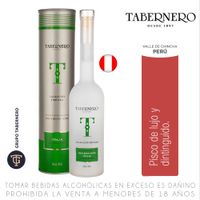 Pisco TABERNERO Mosto Verde Italia Botella 500ml