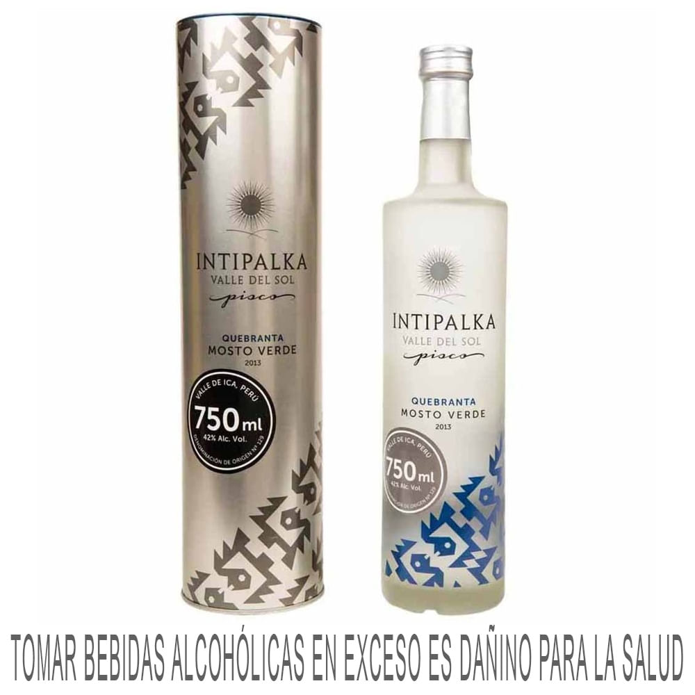 Pisco INTIPALKA Mosto Verde Quebranta Botella 750ml