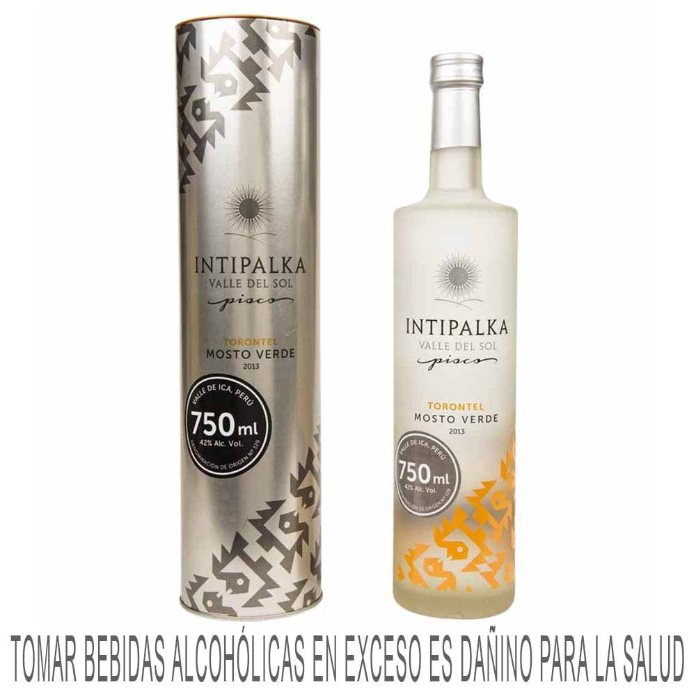 Pisco INTIPALKA Mosto Verde Torontel Botella 750ml