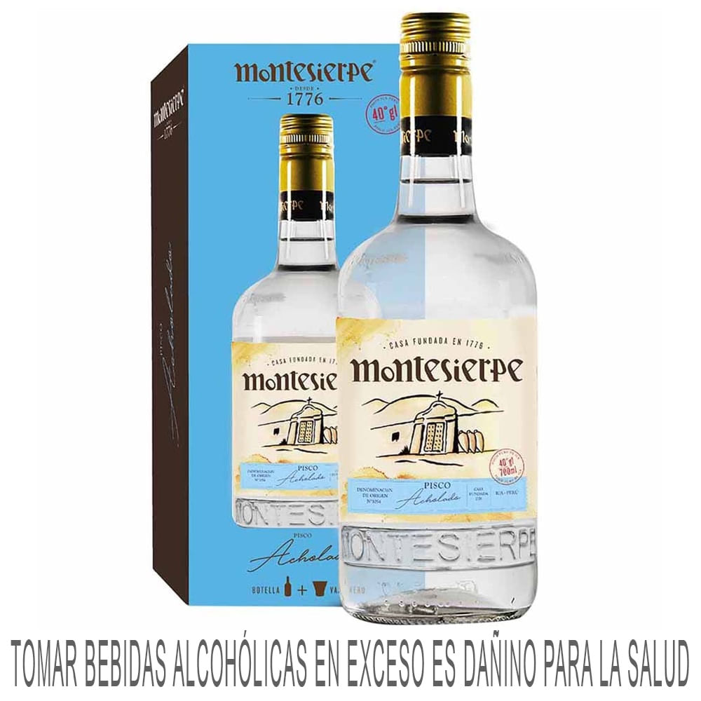 Pisco MONTESIERPE Acholado Botella 750ml