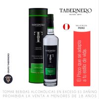 Pisco TABERNERO Edición Limitada Italia Botella 700ml
