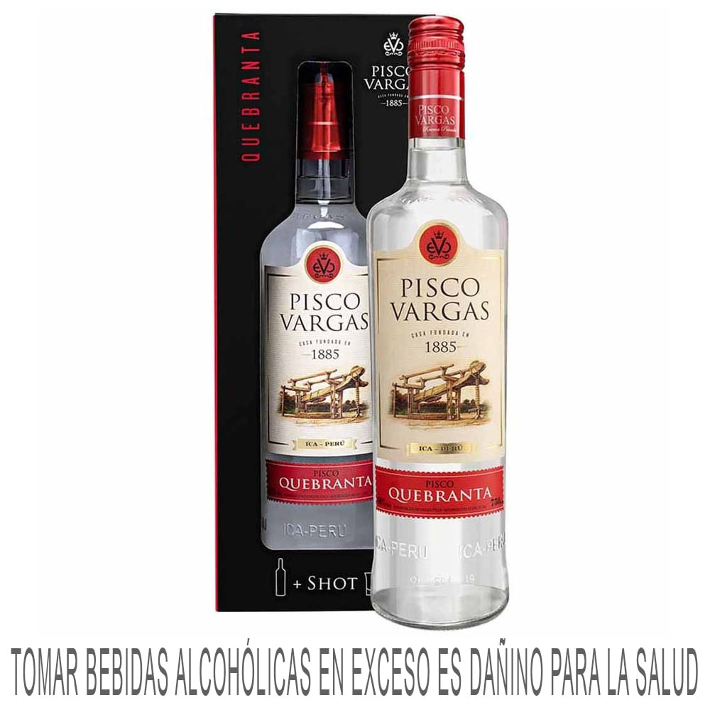 Pisco VARGAS Reserva Privada Quebranta Botella 750ml
