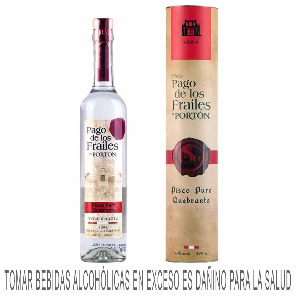 Pisco PAGO DE LOS FRAILES Quebranta Botella 500Ml