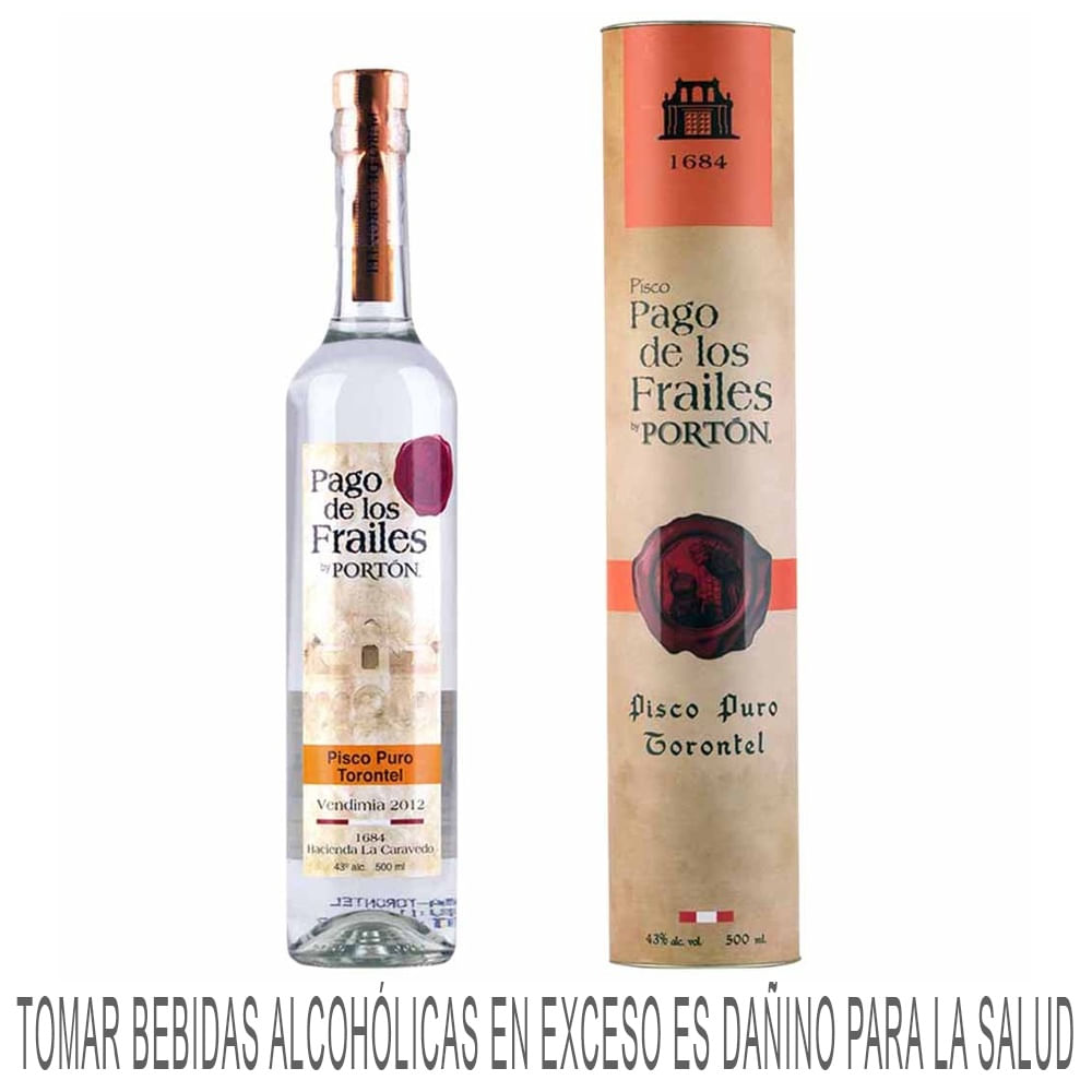 Pisco PAGO DE LOS FRAILES Torontel Botella 500Ml