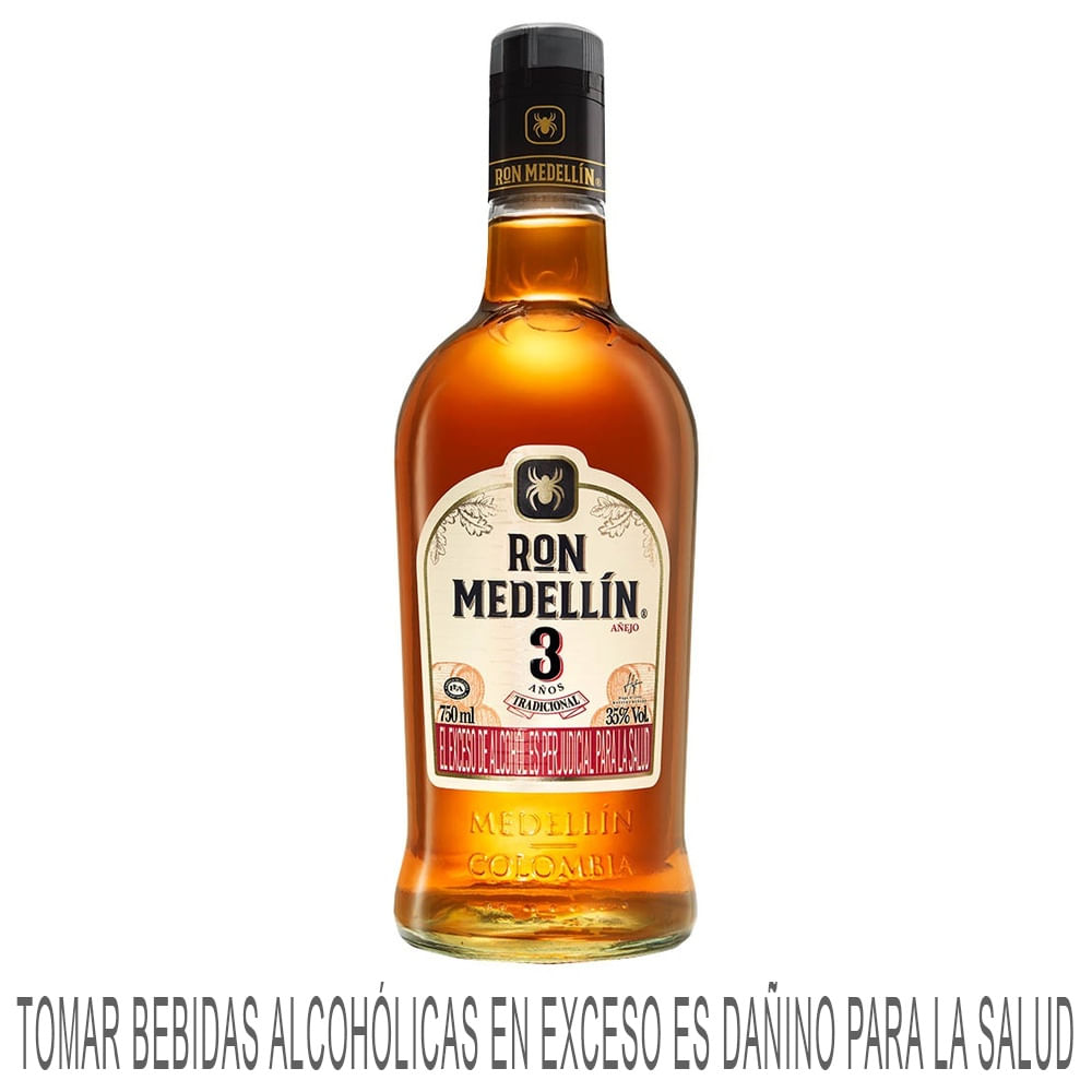 Ron MEDELLÍN 3 Años Botella 750ml