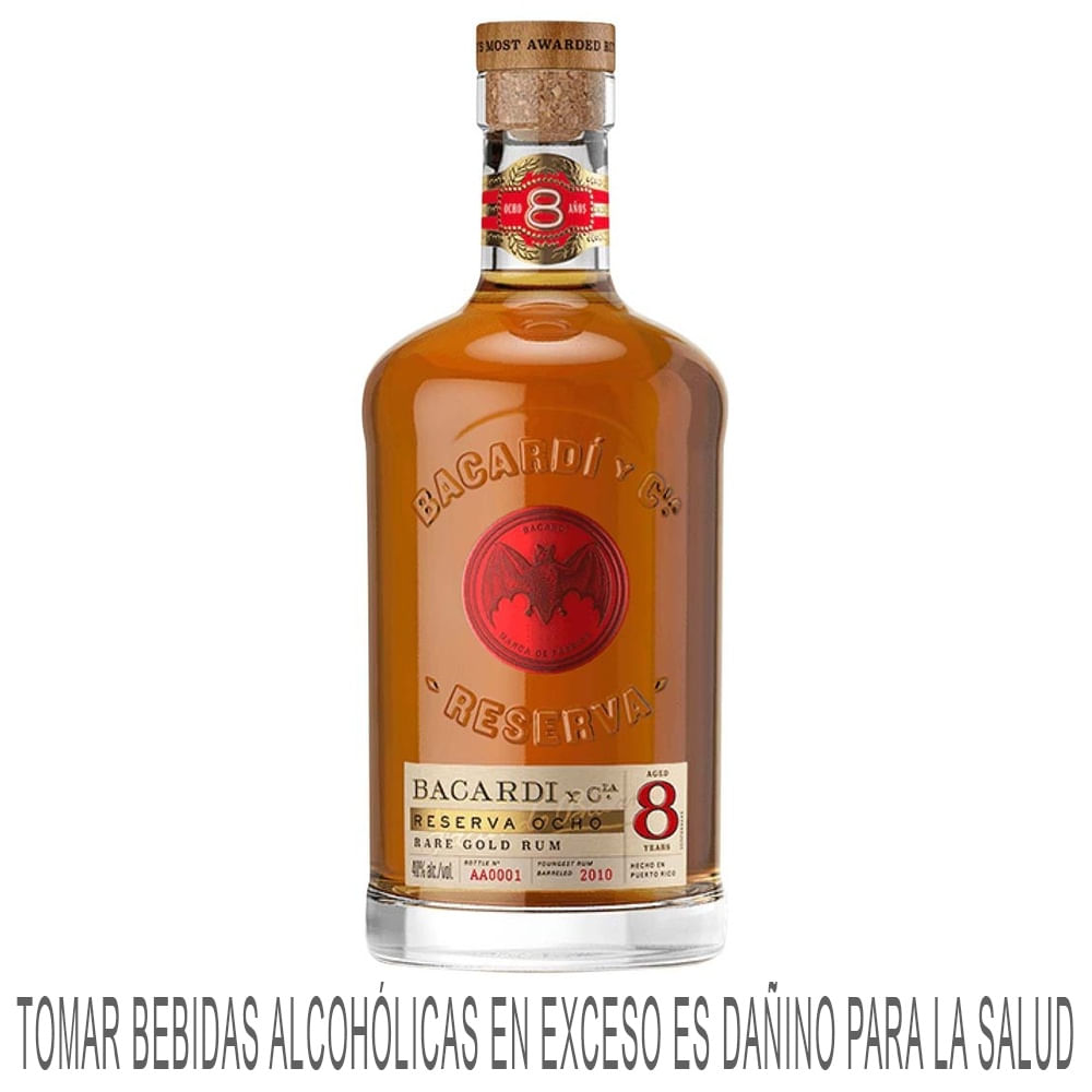 Ron BACARDÍ 8 años Botella 750ml