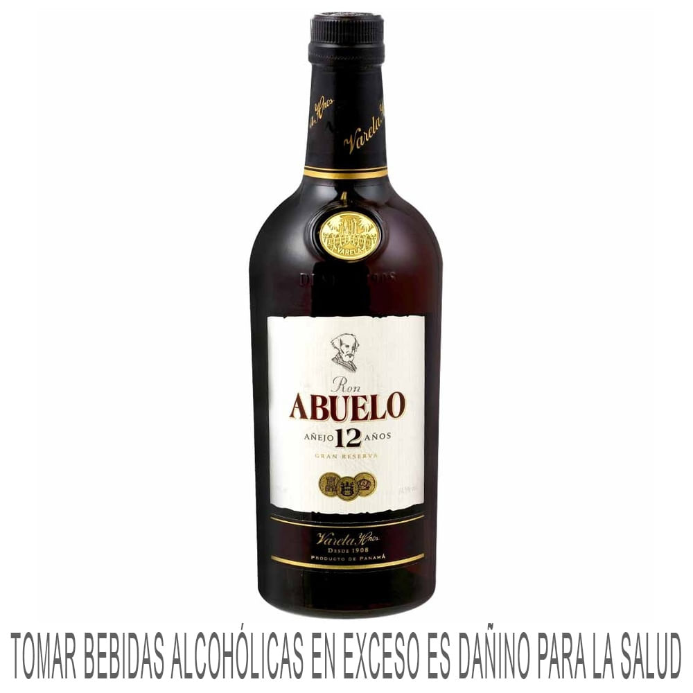 Ron ABUELO Añejo 12 Años Botella 750ml