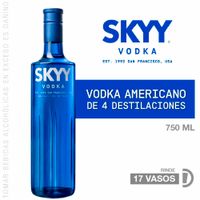Vodka SKYY Botella 750ml