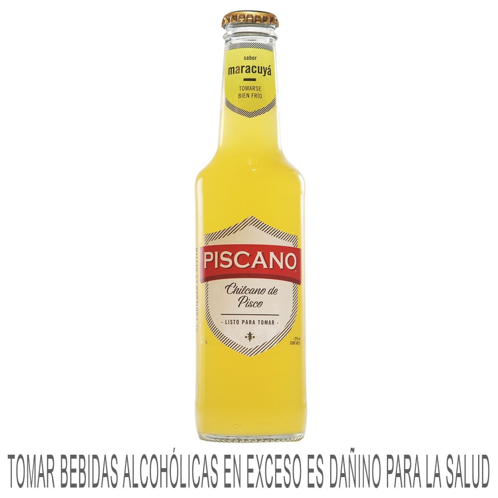 Ready To Drink (RTD) PISCANO Chilcano Maracuyá Botella 275ml