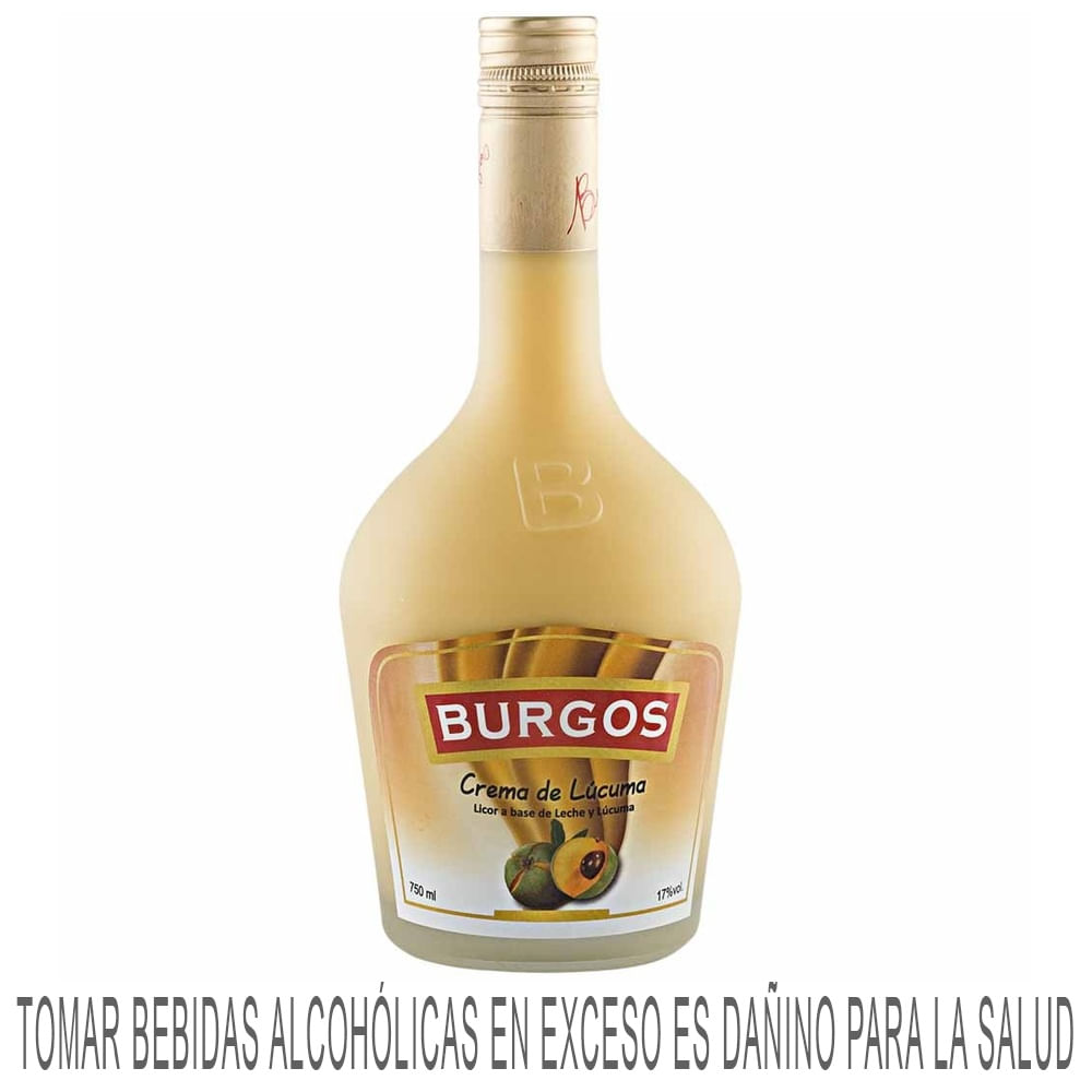 Licor de Crema BURGOS de Lúcuma Botella 750ml