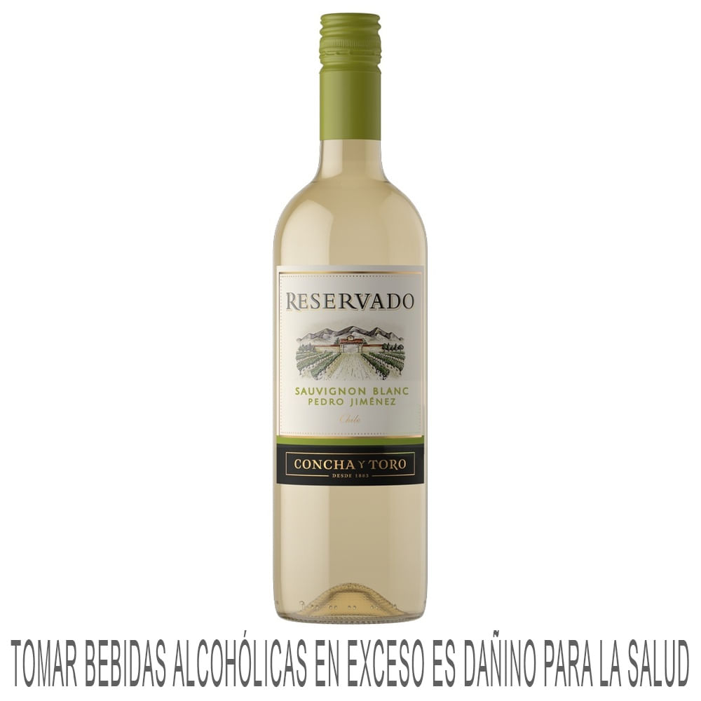 Vino Blanco CONCHA Y TORO Reservado Sauvignon Blanc Botella 750ml
