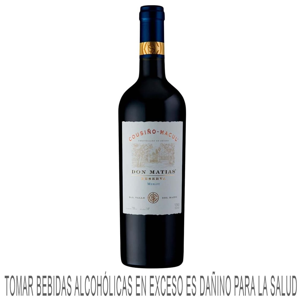 Vino Tinto COUSIÑO MACUL Don Matías Merlot Reserva Botella 750ml