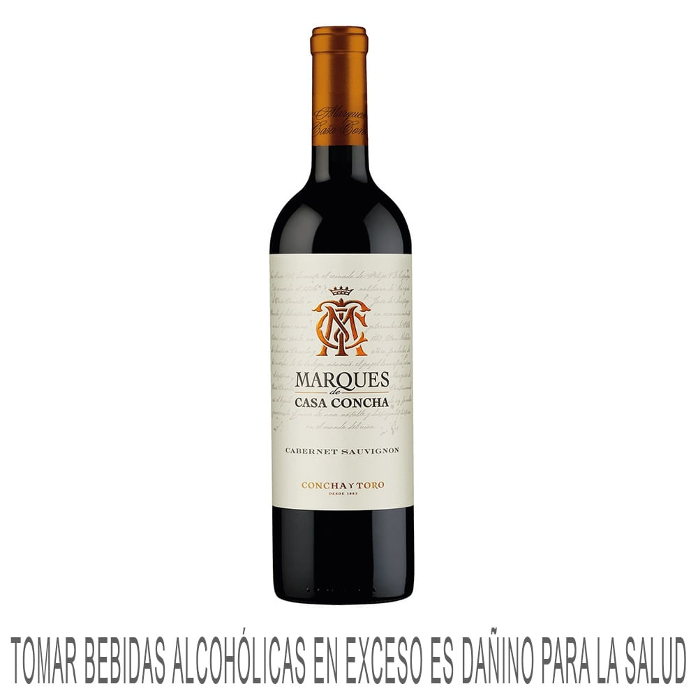 Vino Tinto MARQUÉS DE CASA CONCHA Cabernet Sauvignon Reserva Botella 750ml