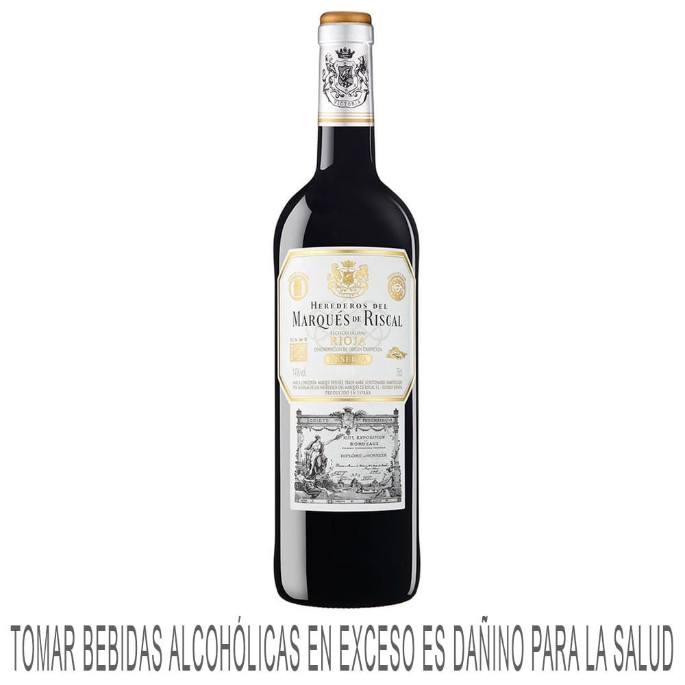 Vino Tinto MARQUÉS DE RISCAL Reserva Botella 750ml