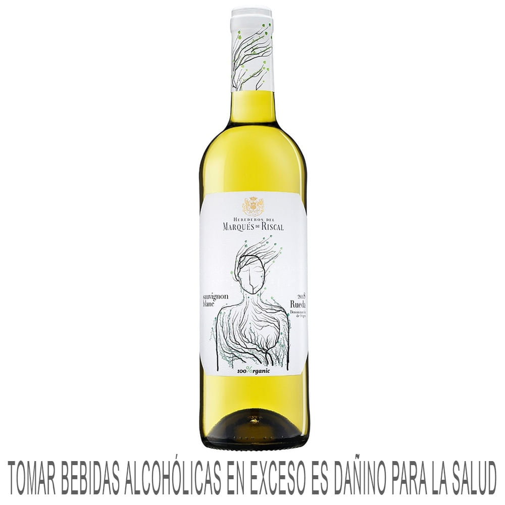 Vino Blanco MARQUÉS DE RISCAL Sauvignon Blanc Orgánico Botella 750ml