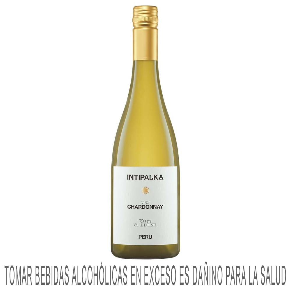 Vino Blanco INTIPALKA Chardonnay Botella 750ml