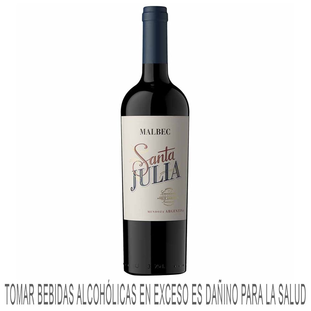 Vino Tinto SANTA JULIA Malbec Botella 750ml