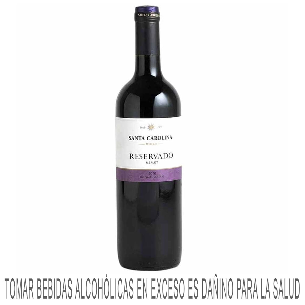 Vino Tinto SANTA CAROLINA Reservado Merlot Botella 750ml