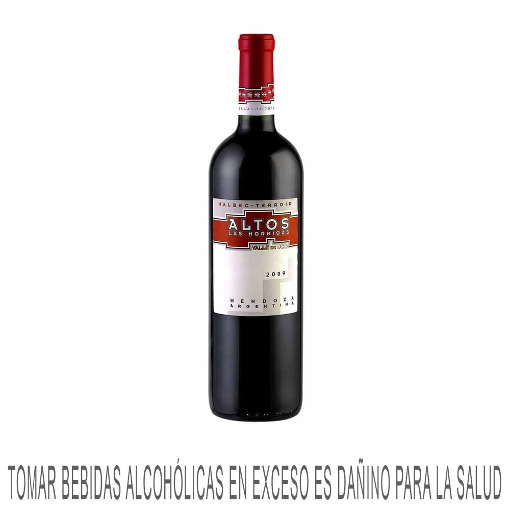 Vino Tinto ALTOS LAS HORMIGAS Malbec Terroir Botella 750ml