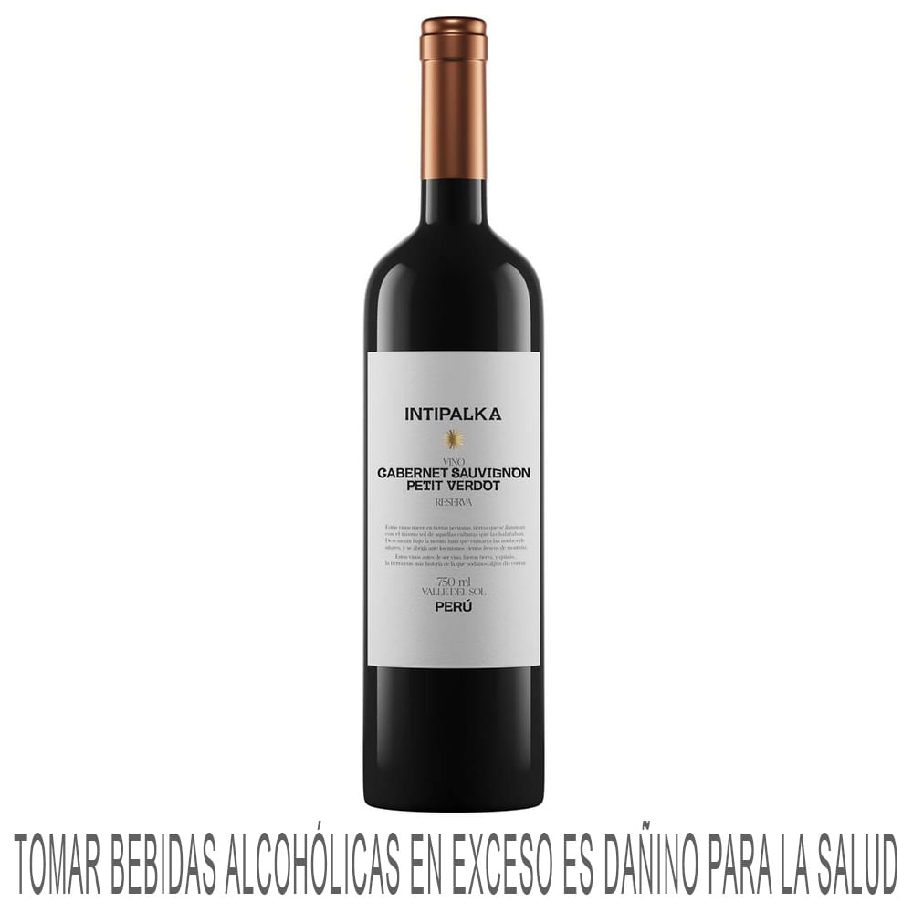 Vino Tinto INTIPALKA Cabernet Sauvignon Petit Verdot Reserva Botella 750ml