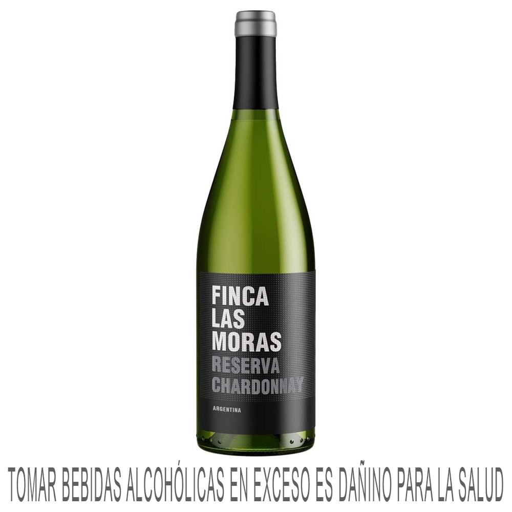 Vino Blanco FINCA LAS MORAS Chardonnay Reserva Botella 750ml