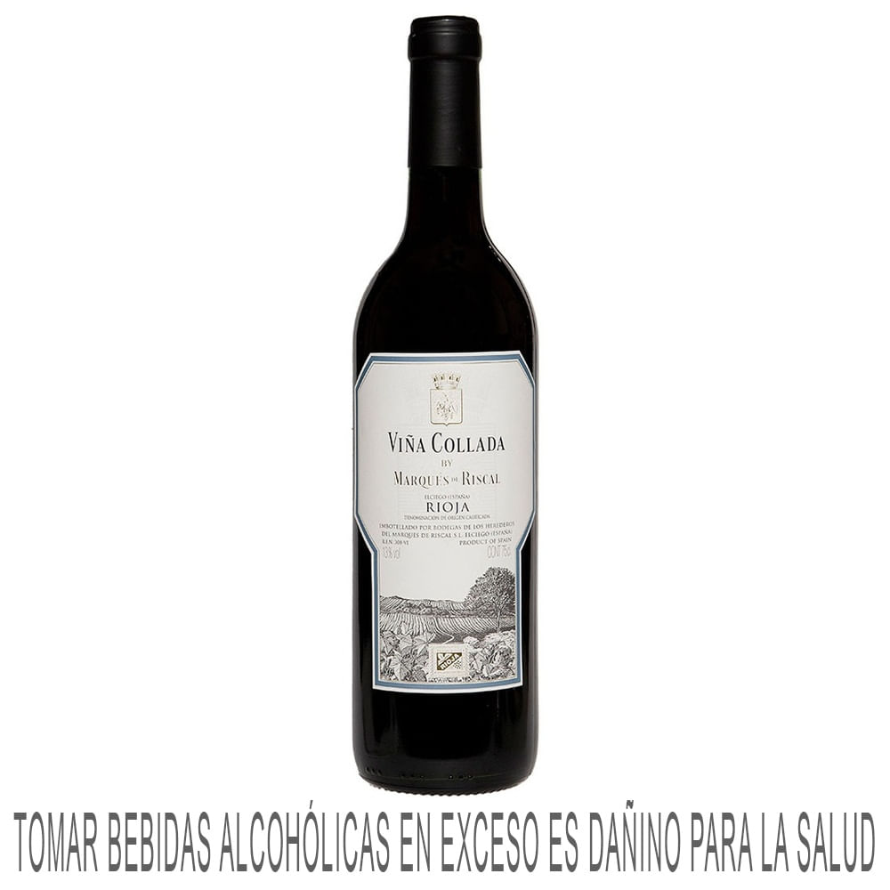 Vino Tinto MARQUÉS DE RISCAL Viña Collada Rioja Botella 750ml