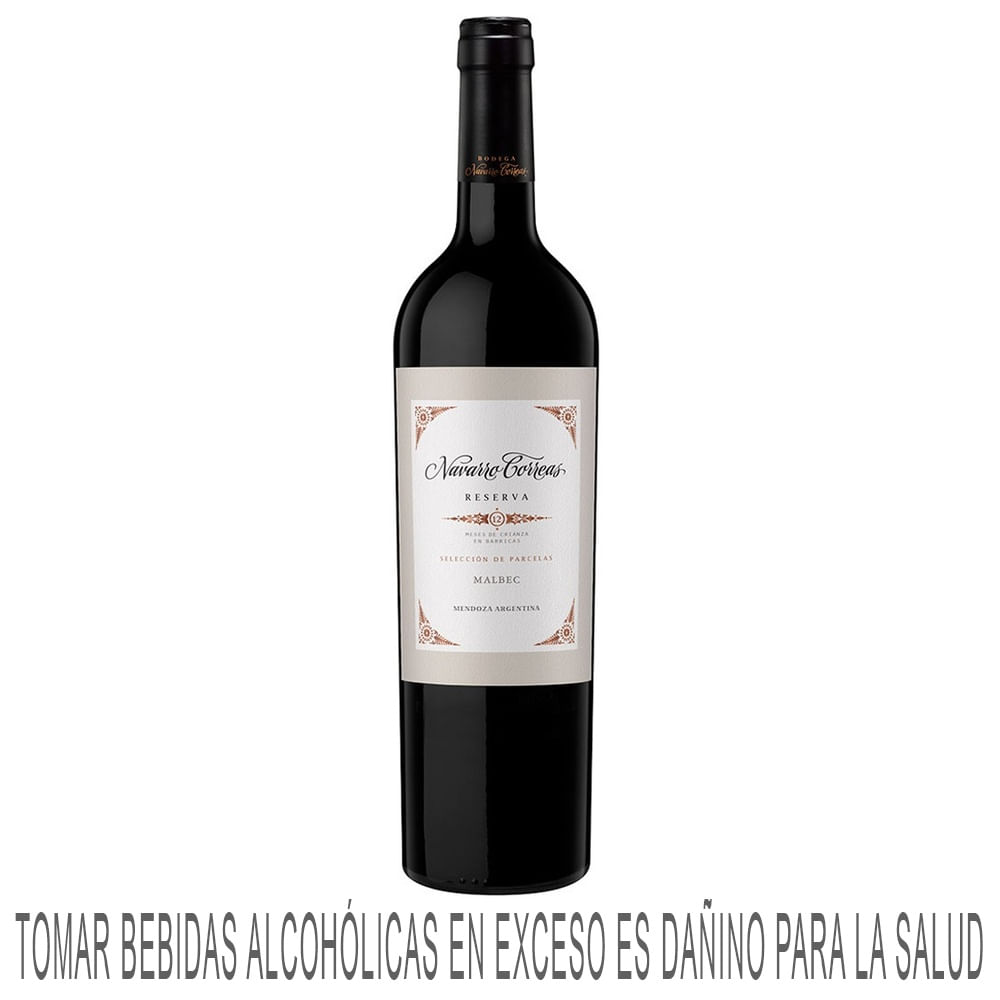 Vino Tinto NAVARRO CORREAS Selección de Parcelas Malbec Reserva Botella 750ml