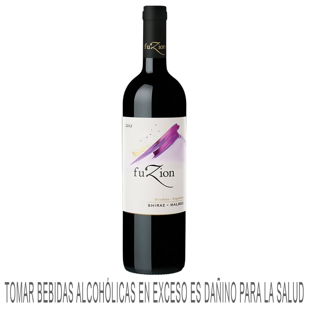 Vino Tinto FUZION Shiraz Malbec Botella 750ml