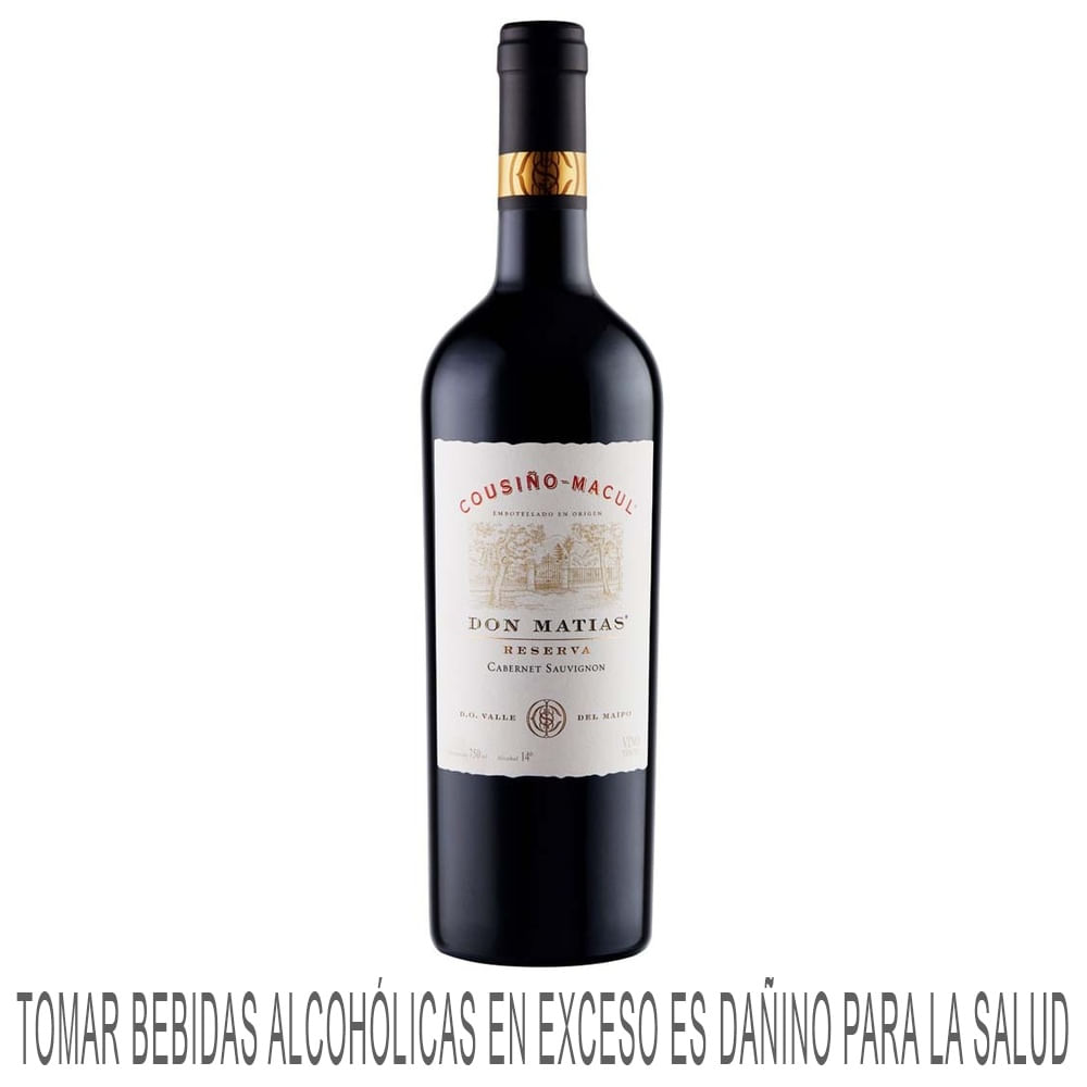 Vino Tinto COUSIÑO MACUL Don Matías Reserva Cabernet Sauvignon Botella 750ml