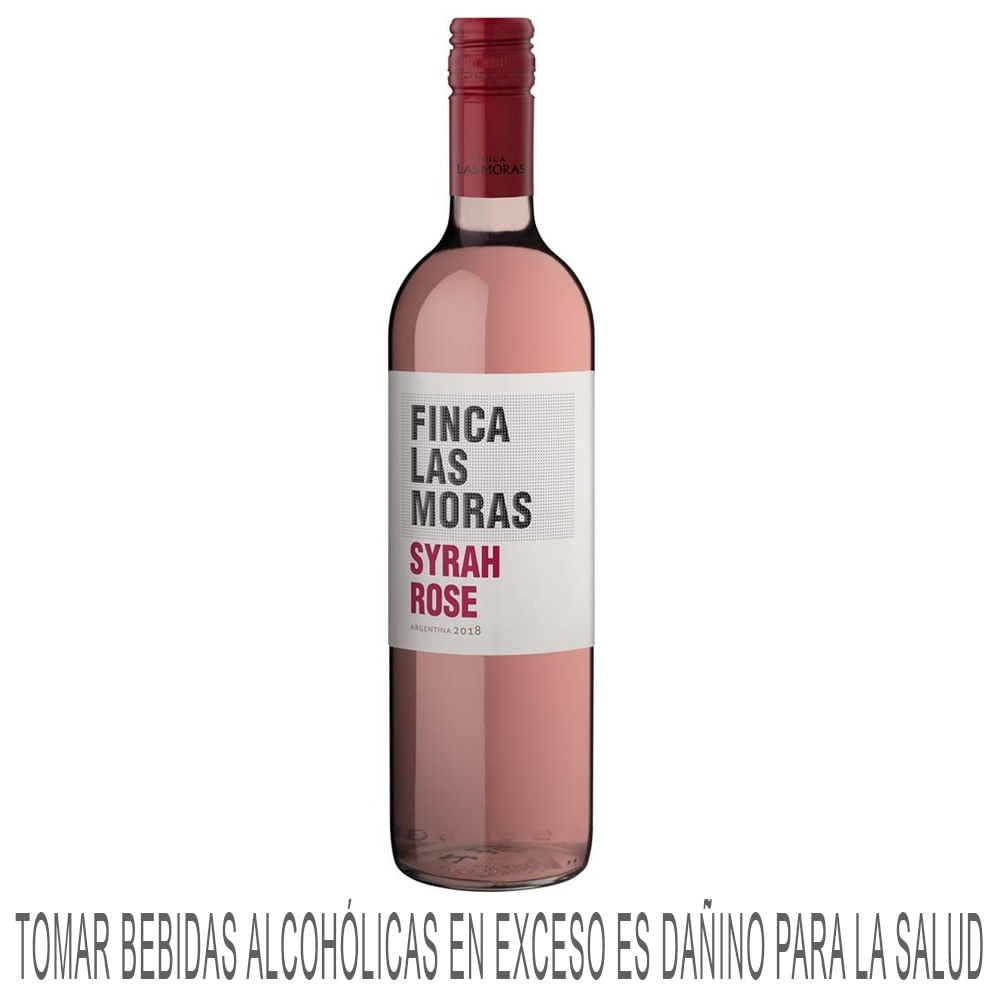Vino Rosé LAS MORAS Syrah Rosé Botella 750ml