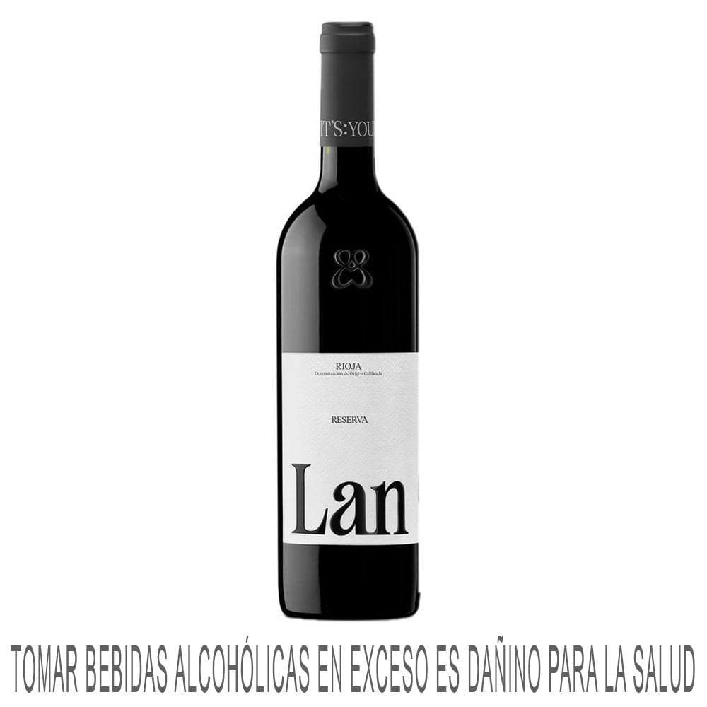 Vino Tinto LAN Rioja Reserva Tempranillo Botella 750ml