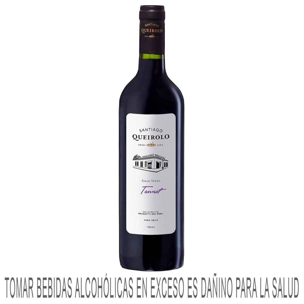 Vino Tinto SANTIAGO QUEIROLO Gran Tinto Tannat Botella 750ml